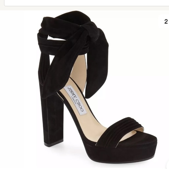 Jimmy Choo Shoes - JIMMY CHOO Kaytrin Suede 120 Platform Sandal shoes